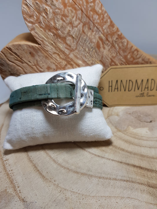 Armband Kork "Best One" Emerald